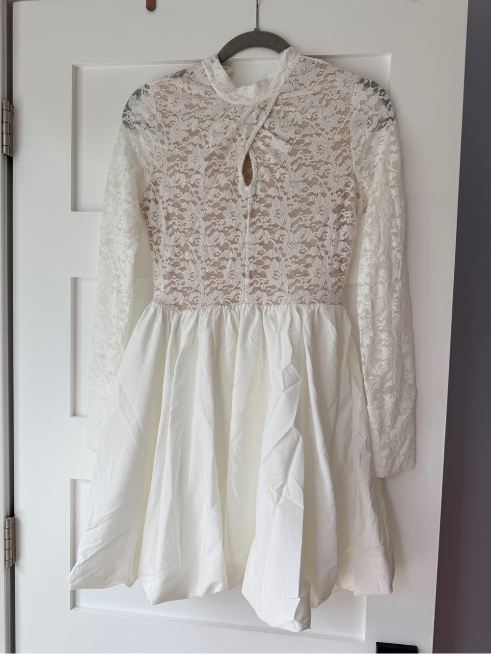 Women’s ' White Lace Fit & Flare Dress